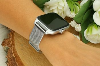 Smartwatch Garett GRC Activity 2 błękitny matowy gratis srebrna bransoleta brans bok.jpg